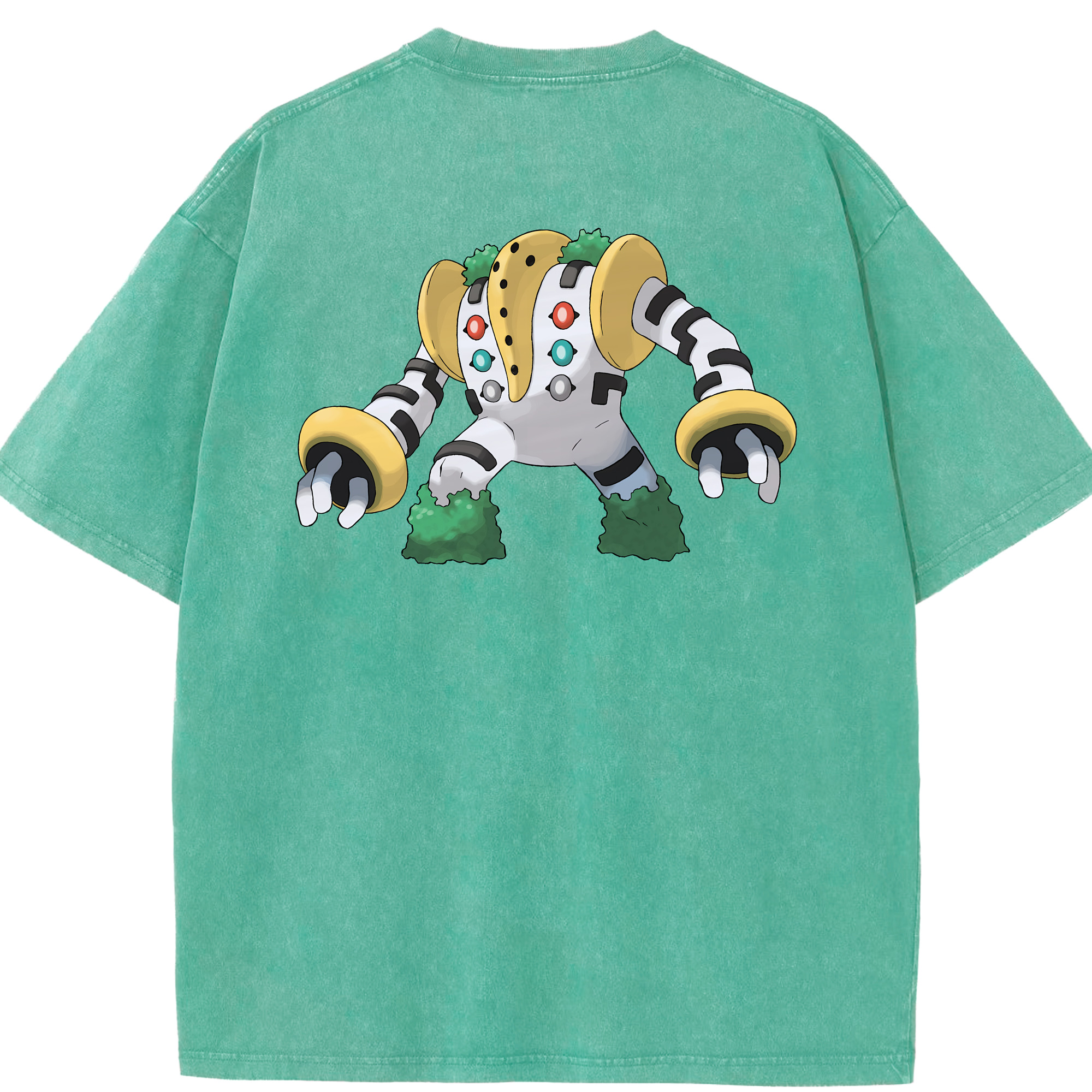 （画像用） ポケットモンスター Pokémon 綿100% ヴィンテージ風 半袖Tシャツ（背面プリント）